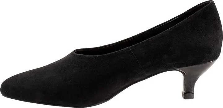 Trotters Kimber High Women's Heels Black Suede : 8 W (D), Leather/Suede - Image 6