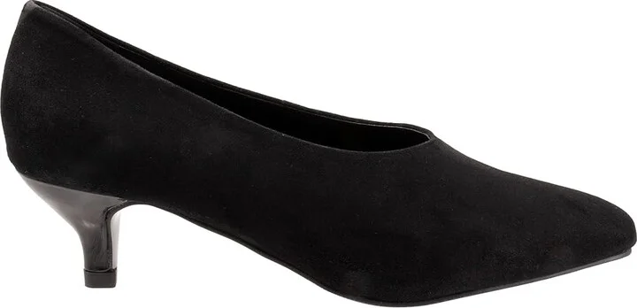Trotters Kimber High Women's Heels Black Suede : 8 W (D), Leather/Suede - Image 7