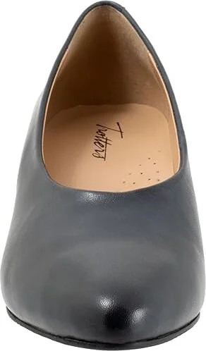 Trotters Kimber High Women's Heels Navy : 8 N (AA), Leather - Image 5