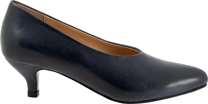 Trotters Kimber High Women's Heels Navy : 8 N (AA), Leather - Image 6