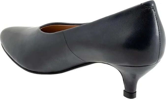 Trotters Kimber High Women's Heels Navy : 8 N (AA), Leather - Image 7
