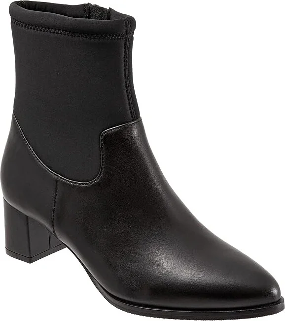 Trotters Kippy Women's Boots Black Leather : 7.5 N (AA)