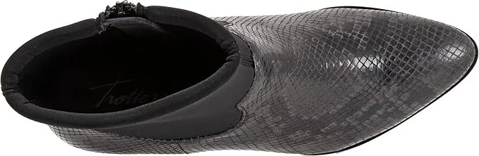Trotters Kippy Women's Boots Dark Grey Snake Leather : 9 M (B) - Image 2