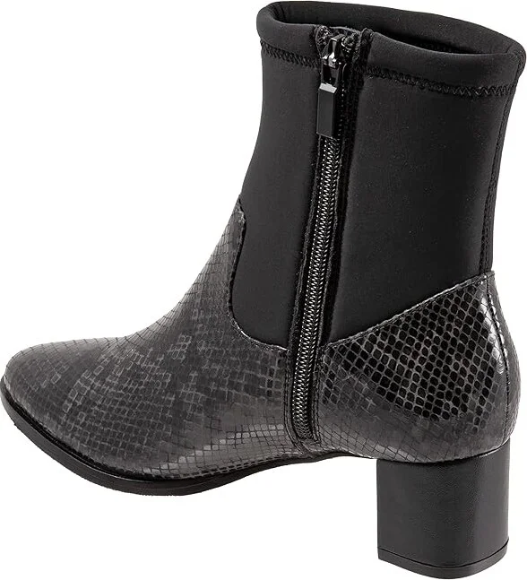 Trotters Kippy Women's Boots Dark Grey Snake Leather : 9 M (B) - Image 4