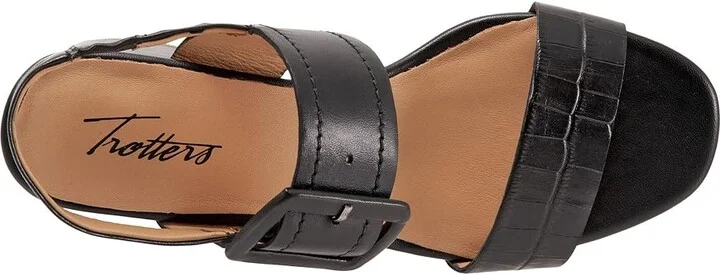 Trotters Laila Women's Shoes Black : 8.5 M (B), Leather - Image 2