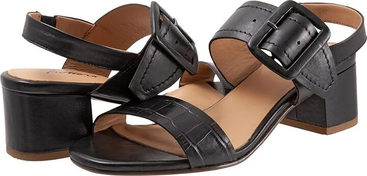 Trotters Laila Women's Shoes Black : 8.5 M (B), Leather