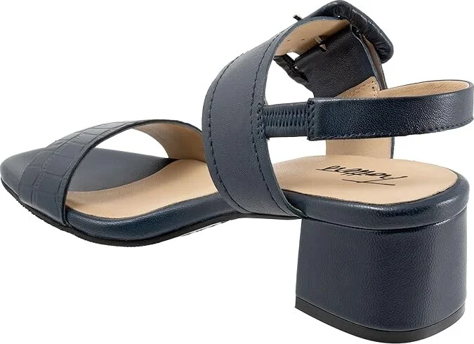 Trotters Laila Women's Shoes Navy : 6 W (D), Leather - Image 4