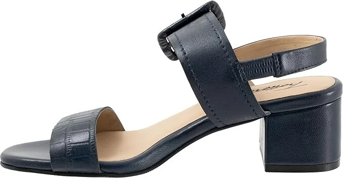 Trotters Laila Women's Shoes Navy : 6 W (D), Leather - Image 6