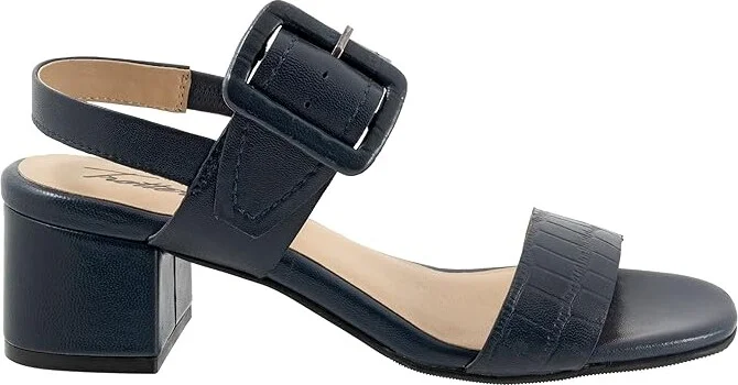 Trotters Laila Women's Shoes Navy : 6 W (D), Leather - Image 7