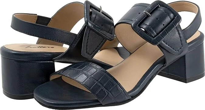 Trotters Laila Women's Shoes Navy : 6 W (D), Leather