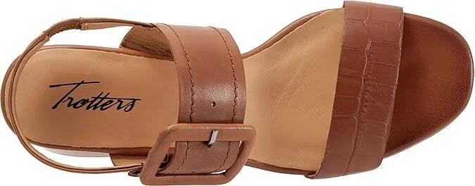 Trotters Laila Women's Shoes Tan : 6 W (D), Leather - Image 2