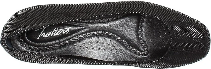 Trotters Lauren Women's Wedge Shoes Black Suede Patent Leather : 6 N (AA) - Image 3