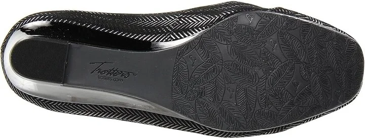 Trotters Lauren Women's Wedge Shoes Black Suede Patent Leather : 6 N (AA) - Image 4