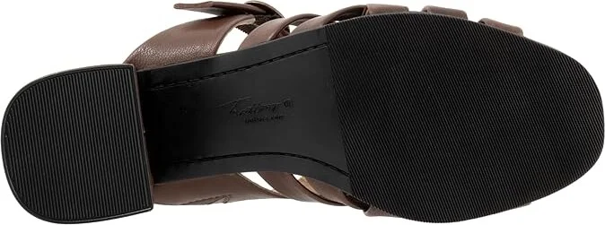 Trotters Lauri Women's Sandals Dk Brown : 9.5 W (D), Leather - Image 3