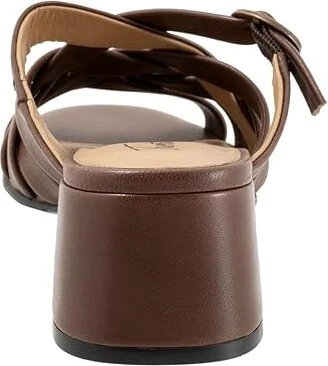 Trotters Lauri Women's Sandals Dk Brown : 9.5 W (D), Leather - Image 4