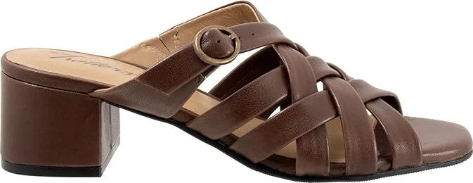 Trotters Lauri Women's Sandals Dk Brown : 9.5 W (D), Leather - Image 6
