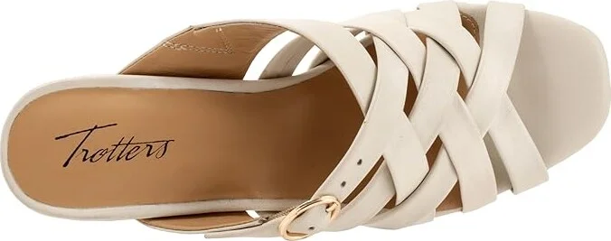 Trotters Lauri Women's Sandals Ivory : 9 W (D), Leather - Image 2