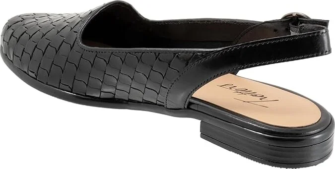 Trotters Lea Women's Flat Shoes Black : 10 M (B), Leather/Rubber - Image 7