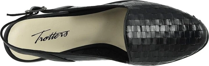 Trotters Lena Women's Shoes Black : 6.5 M (B), Leather - Image 3