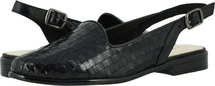 Trotters Lena Women's Shoes Black : 6.5 M (B), Leather
