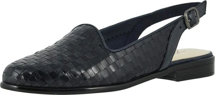 Trotters Lena Women's Shoes Navy : 7 N (AA), Leather - Image 2