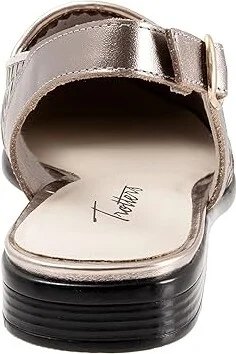 Trotters Lena Women's Shoes Pewter Leather : 10 WW (EE) - Image 4