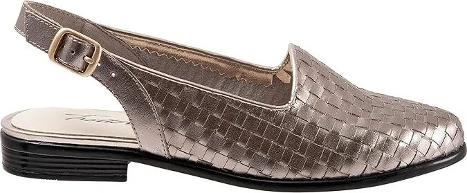 Trotters Lena Women's Shoes Pewter Leather : 10 WW (EE) - Image 7