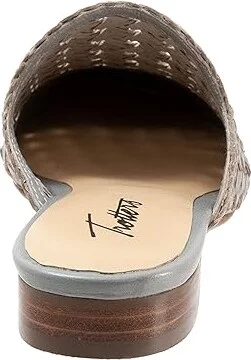 Trotters Leona Women's Shoes Grey Leather : 5.5 M (B) - Image 4