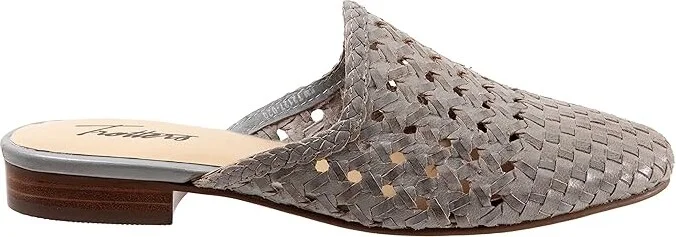Trotters Leona Women's Shoes Grey Leather : 5.5 M (B) - Image 7