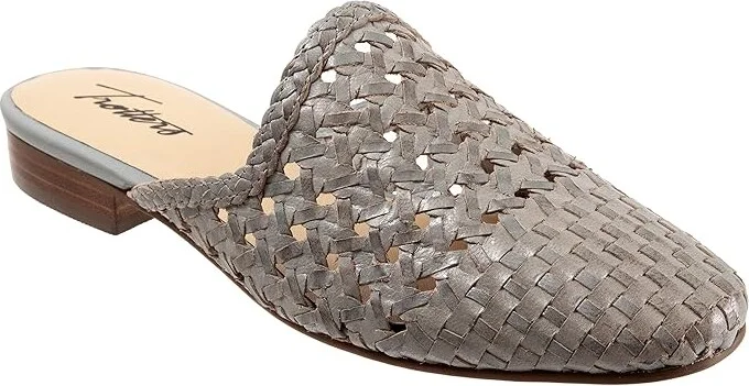 Trotters Leona Women's Shoes Grey Leather : 5.5 M (B)