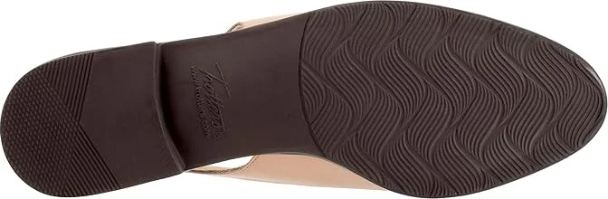 Trotters Lillie Women's Flat Shoes Beige/Dark Brown : 12 N (AA), Leather - Image 3