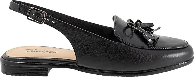 Trotters Lillie Women's Flat Shoes Black : 6 WW (EE), Leather - Image 7