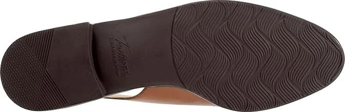 Trotters Lillie Women's Flat Shoes Cognac/Black : 6.5 WW (EE), Leather - Image 3