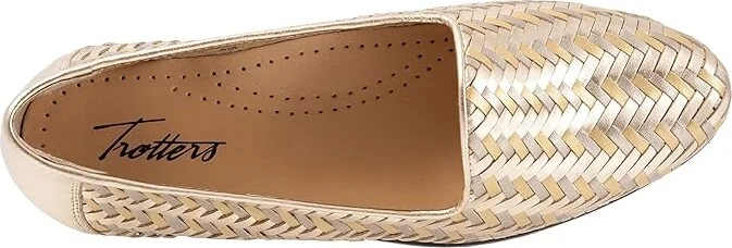 Trotters Liz III Women's Shoes Metallic : 6.5 M (B), Leather - Image 2