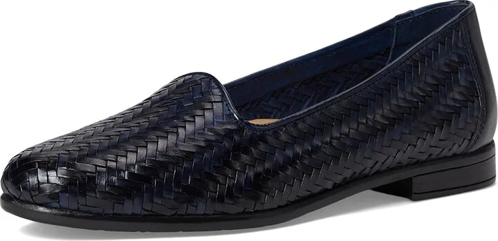 Trotters Liz III Women's Shoes Navy Leather : 9 WW (EE) - Image 5