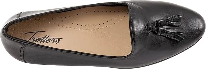 Trotters Liz Tassel Women's Shoes Black : 5.5 M (B), Leather - Image 2