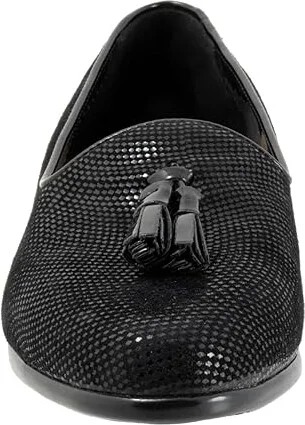 Trotters Liz Tassel Women's Shoes Black Mini Dot : 7.5 W (D), Leather - Image 5