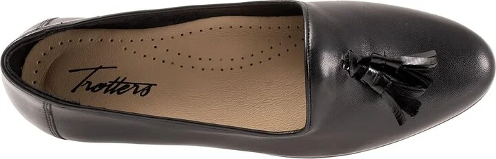 Trotters Liz Tassel Women's Shoes Black Smooth : 5 M (B), Leather - Image 2