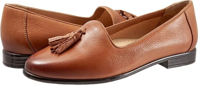 Trotters Liz Tassel Women's Shoes Luggage : 6 M (B), Leather