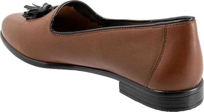 Trotters Liz Tassel Women's Shoes Luggage Black : 7 N (AA), Leather - Image 4