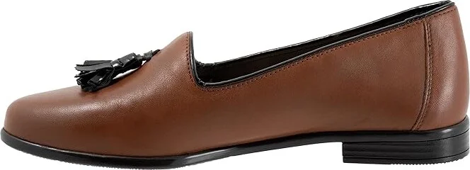 Trotters Liz Tassel Women's Shoes Luggage Black : 7 N (AA), Leather - Image 5
