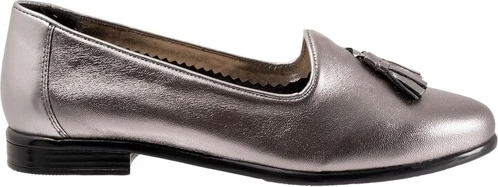 Trotters Liz Tassel Women's Shoes Pewter : 5 M (B), Leather - Image 7
