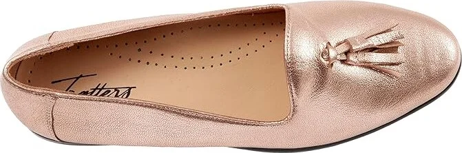 Trotters Liz Tassel Women's Shoes Rose Gold Metallic : 5 M (B), Leather - Image 2
