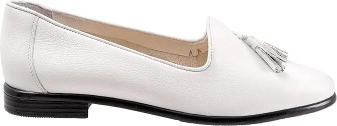 Trotters Liz Tassel Women's Shoes White : 8 M (B), Leather - Image 7