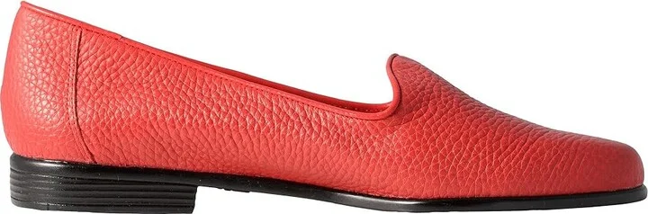 Trotters Liz Tumbled Women's Slip on Shoes Red Very Soft Leather : 9.5 WW (EE) - Image 8