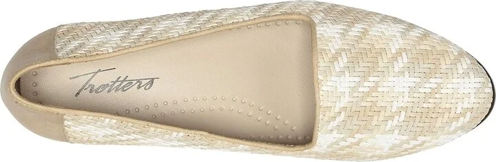 Trotters Liz Women's Shoes Beige : 7 W (D), Leather - Image 3
