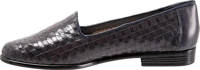 Trotters Liz Women's Shoes Navy Calf : 10.5 WW (EE), Leather - Image 6