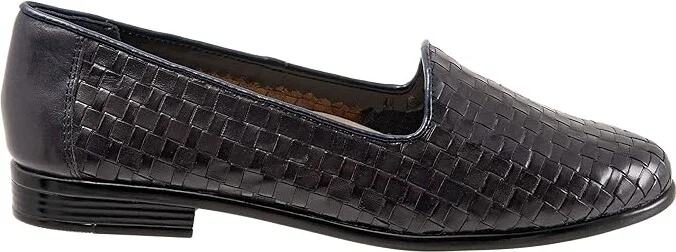 Trotters Liz Women's Shoes Navy Calf : 10.5 WW (EE), Leather - Image 7