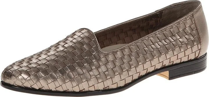 Trotters Liz Women's Shoes Pewter Calf : 8.5 N (AA), Leather - Image 2