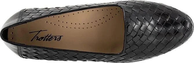 Trotters Lizette Women's Flat Shoes Black : 10.5 N (AA), Latex - Image 2